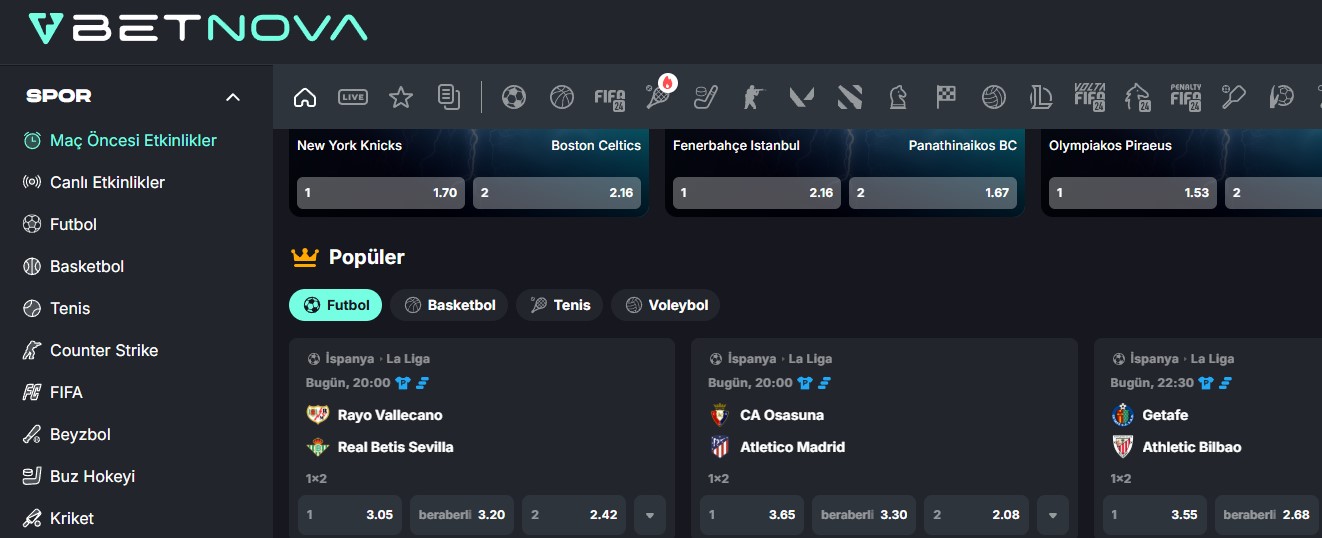 Betnova Güncel Giriş